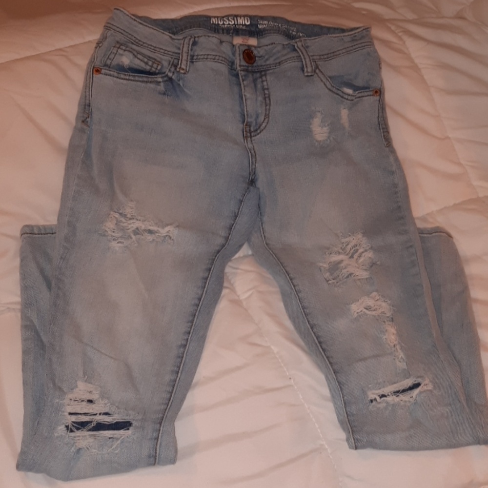 White wash jeans